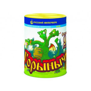 Фонтан-фейерверк Горыныч : фонтан + 0,8  9 залпов